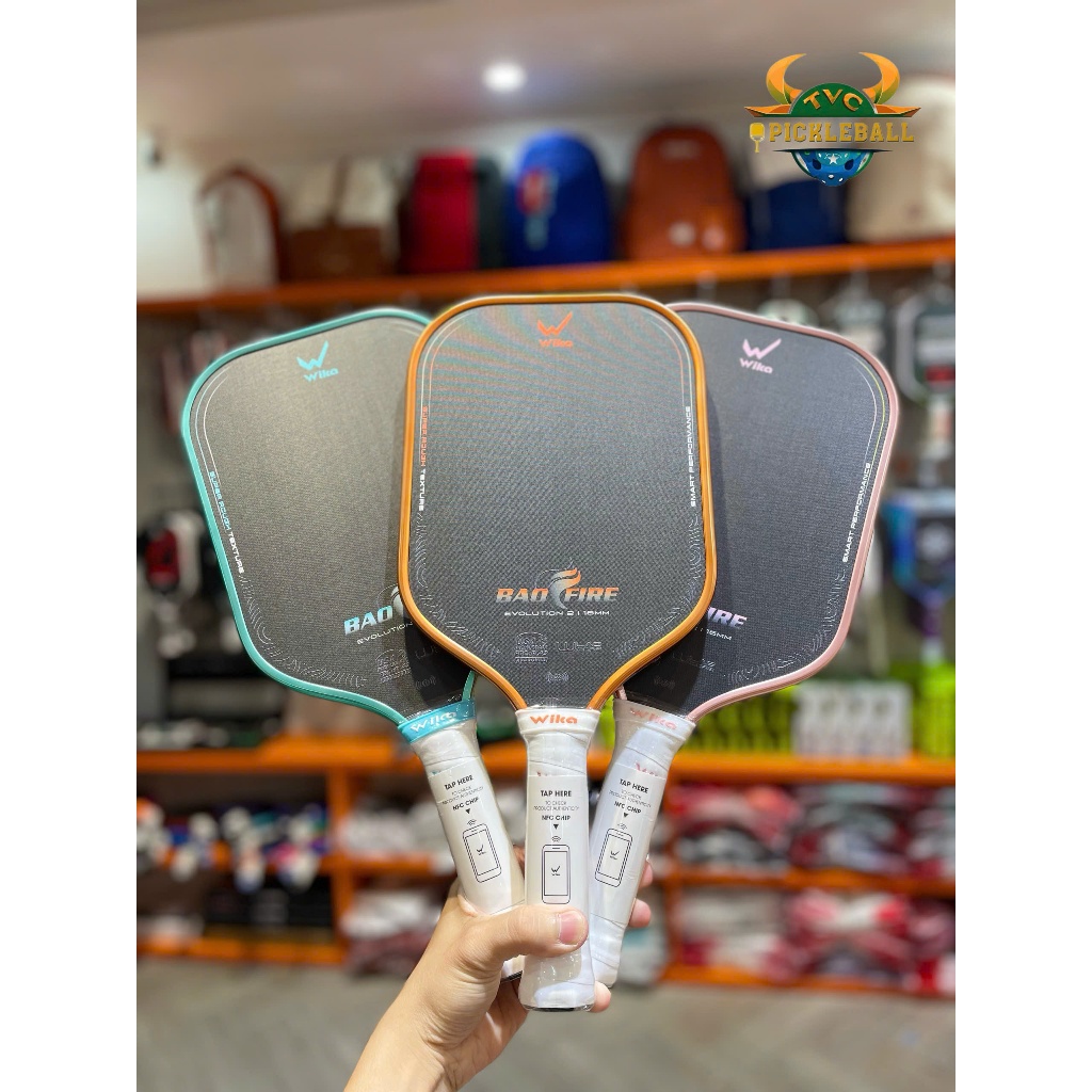 [WIKA ] VỢT PICKLEBALL WIKA BAO FIRE CHINH HÃNG [tặng kèm quấn cán và dán viền]