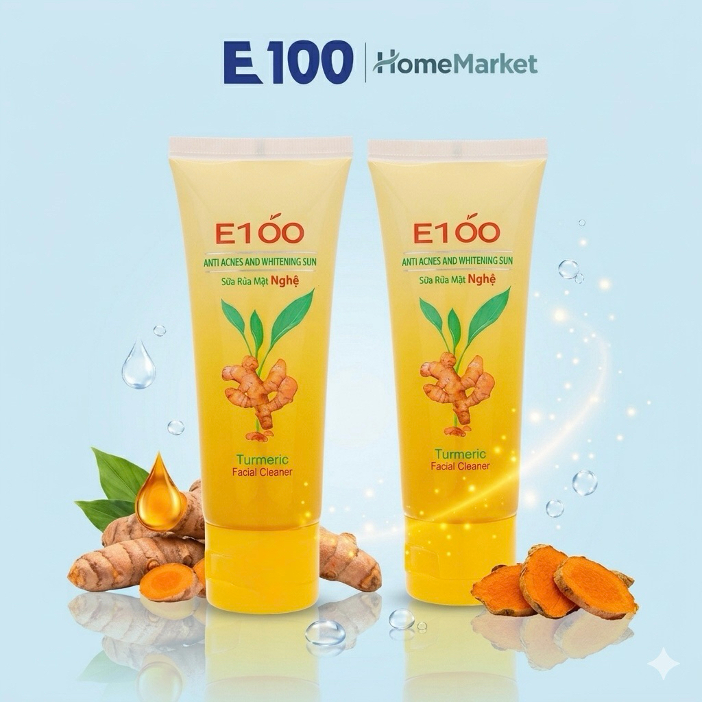 Sữa Rữa Mặt E100 Nghệ 50g