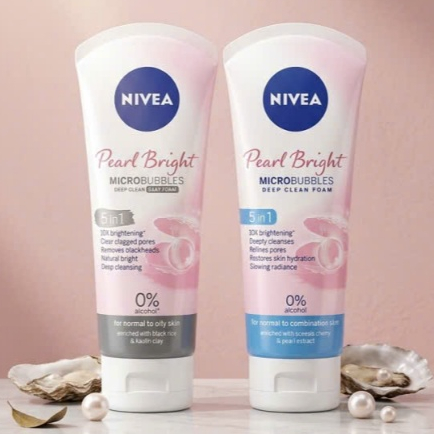 Tuýp sữa rửa mặt NIVEA NỮ trắng da