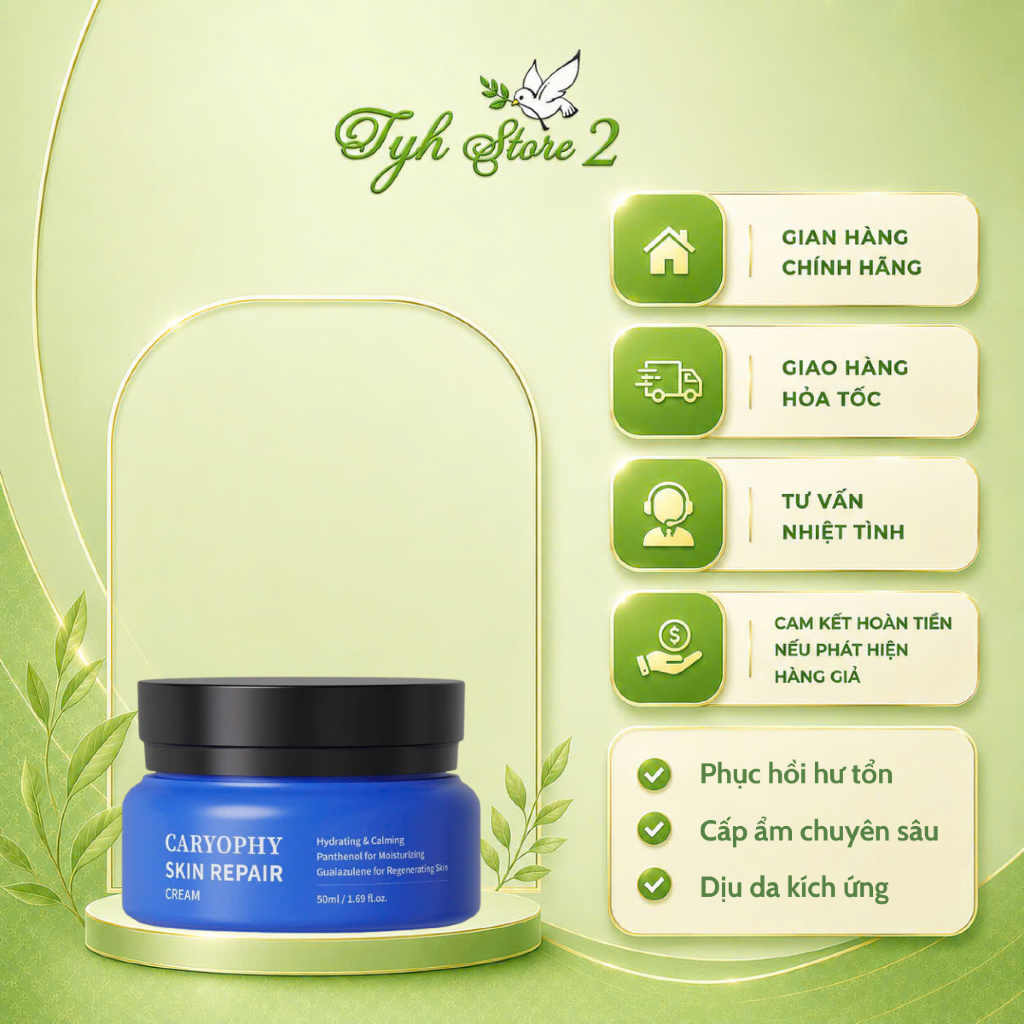 Kem dưỡng giúp phục hồi da Caryophy 50ml (Caryophy Skin Repair Cream 50ml​)