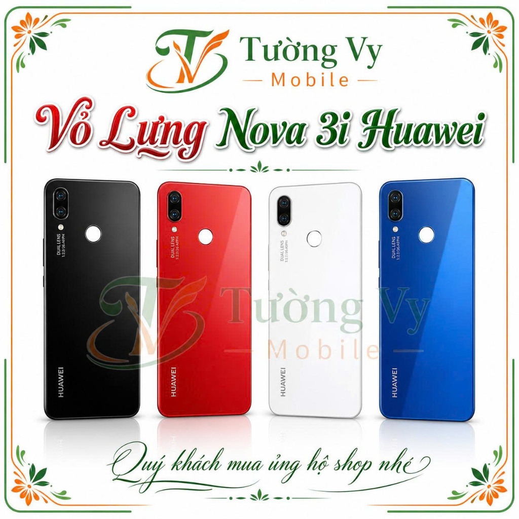 Vỏ lưng Huawei  Nova 3i,kèm kính Camera