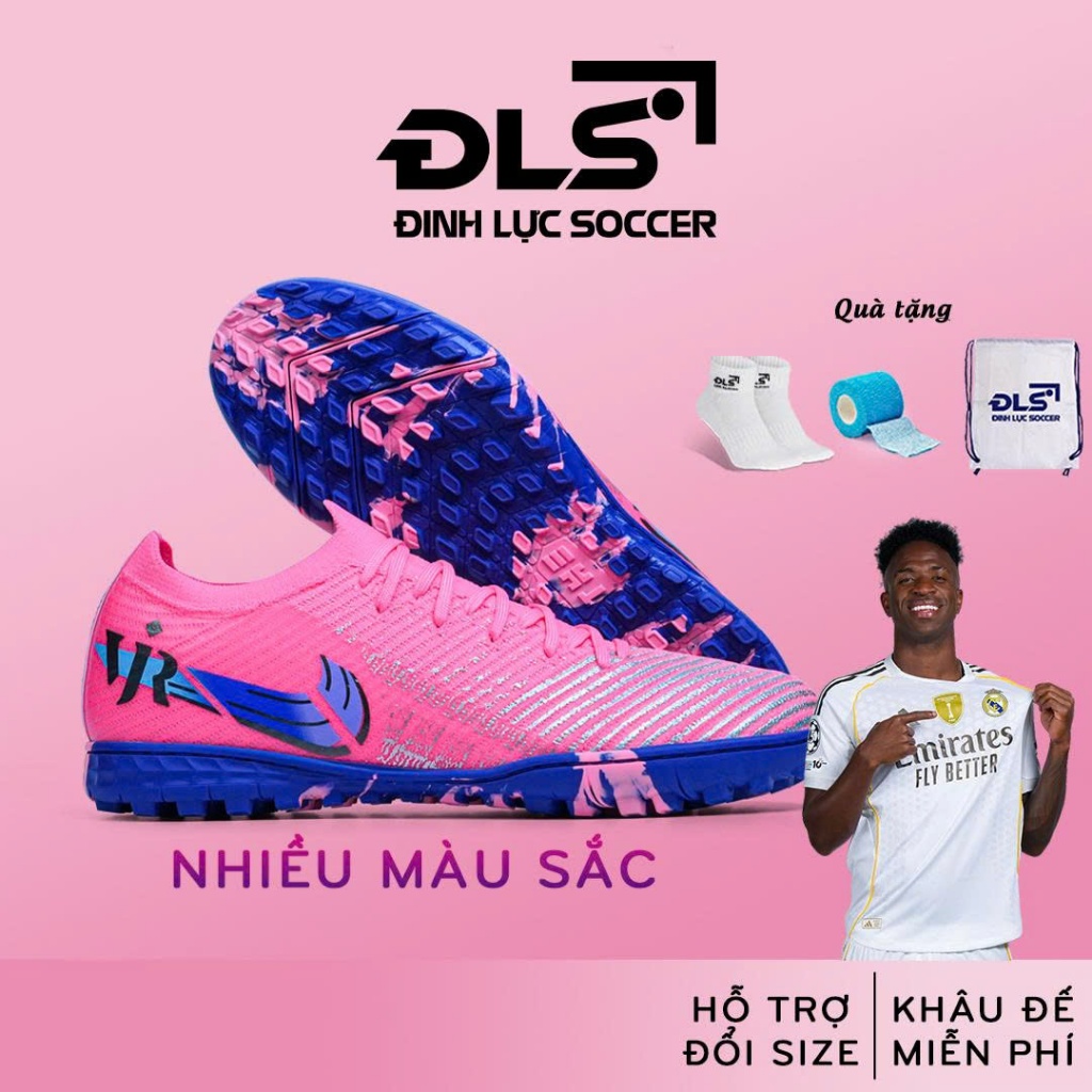 Giày Bóng Đá Việt Nam Vapor 16 Elite ĐINH LỰC SOCCER Đinh TF Cỏ Nhân Tạo, Upper Mềm, Đã Khâu Đế