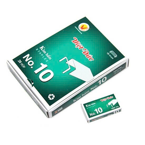 (Thùng 20h Lớn) Kim Bấm Số 10 Plus/Việt Đức -400h nhỏ