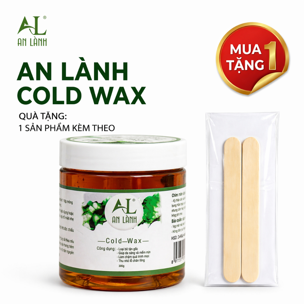 Sáp Wax Lông An Lành 350g - Cold Wax Lạnh Mật Ong Thiên Nhiên, Tẩy Lông Nách, Bikini, Chân Tay Dịu Êm, Sạch Tận Gốc