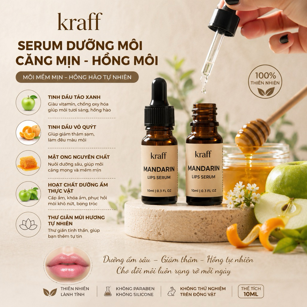 SERUM DƯỠNG MÔI - SIÊU MỀM MÔI CHỈ SAU 1PHÚT