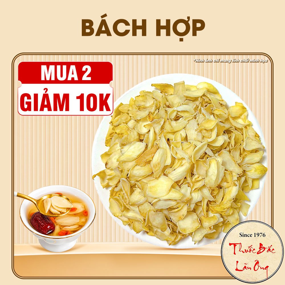 Bách hợp 1kg, Bá hợp khô pha trà dưỡng trắng da, bổ phế giảm ho, tốt cho tim mạch, giúp ngủ ngon