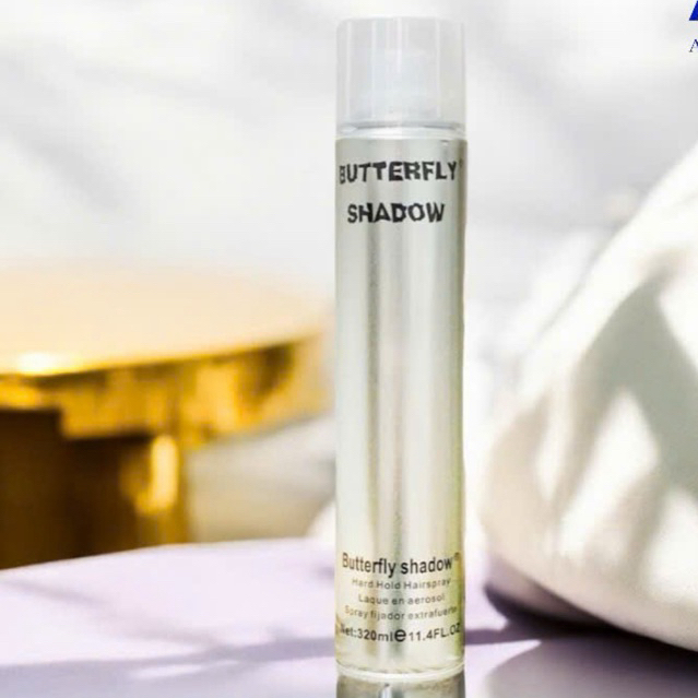 Chính Hãng Gôm Butterfly Shadow 320ml thơm hương hoa quả phù hợp nam nữ tạo kiểu giữ nếp cả ngày