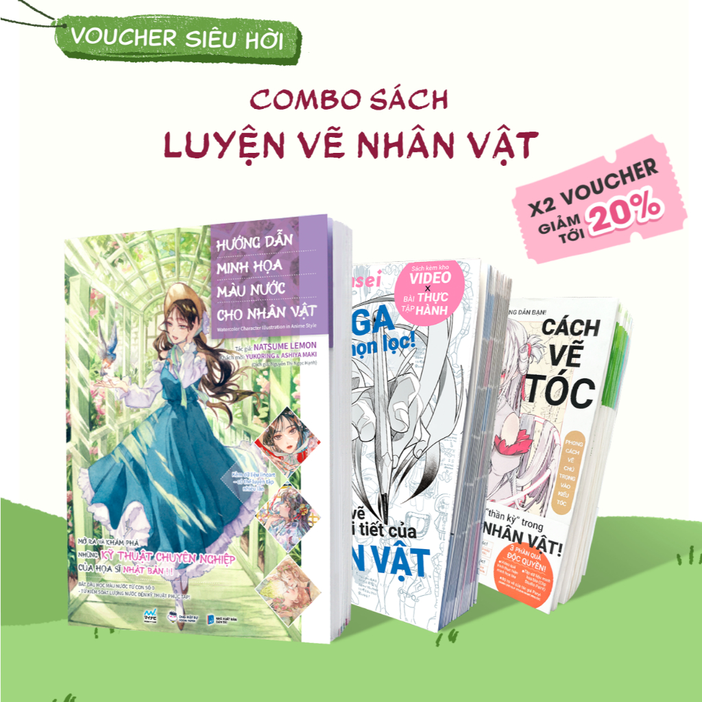 Combo Sách Luyện Vẽ Từ Cơ Bản Đến Chuyên Sâu - Hợp Tác Với Nhà Xuất Bản&Họa Sĩ Danh Tiếng,Uy Tín Tại Nhật Bản-Ong Mặt Bự