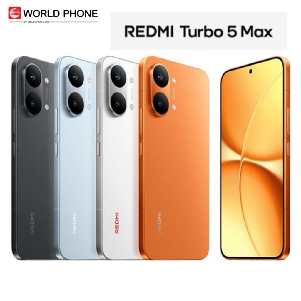 Điện thoại Redmi Turbo 5 Max bản nội địa mới 100% sealbox, flagship gaming giá mềm với pin khủng,hiệu năng mạnh, màn đẹp
