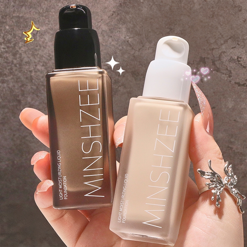 🩰PinkPaws Kem nền MINSHZEE 30ml, kem nền dành cho da dầu/da khô che khuyết điểm nâng tông đồ makeup nội địa trung