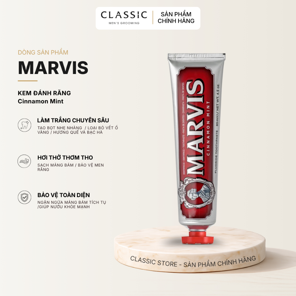 Kem Đánh Răng Marvis Cinnamon Mint