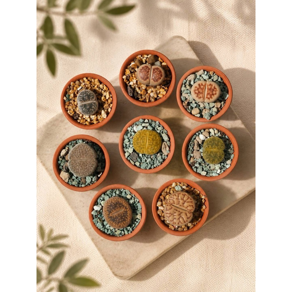 Sen Mông - Lithops - cây lẻ không chậu - khoảng 1 - 2cm