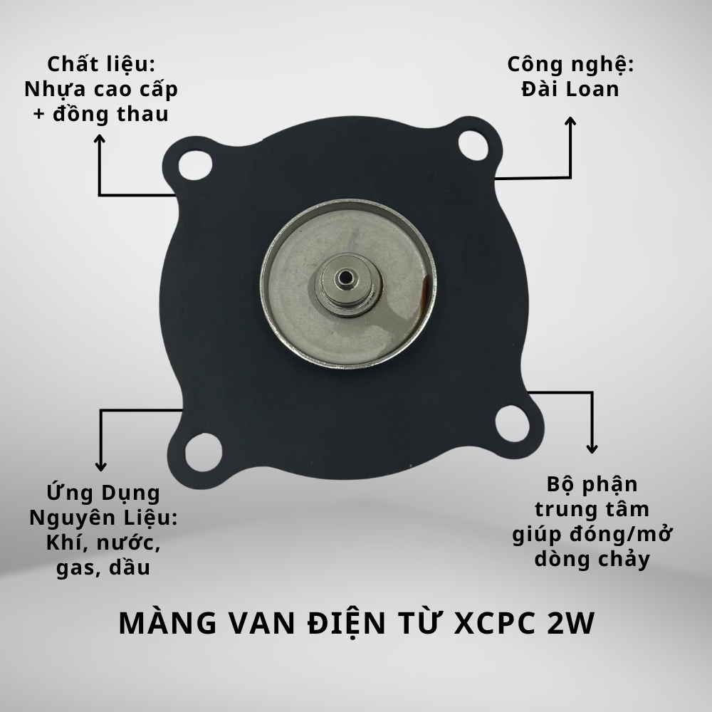 Màng Van Điện Từ XCPC 2UW – Phụ kiện van khí nén, đóng mở dòng chảy