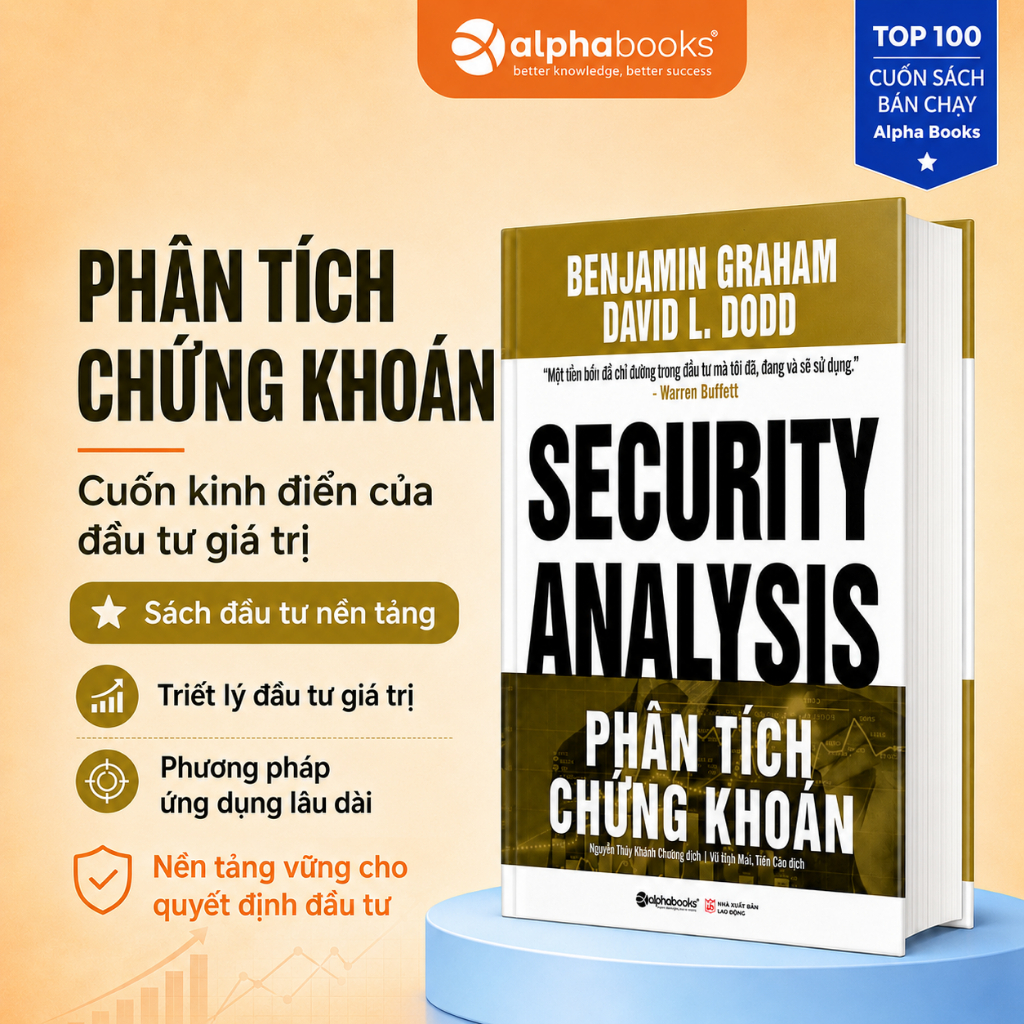 Sách Phân Tích Chứng Khoán (Security Analysis): Tấm Bản Đồ Chỉ Đường Của Warren Buffett (Alpha Books)