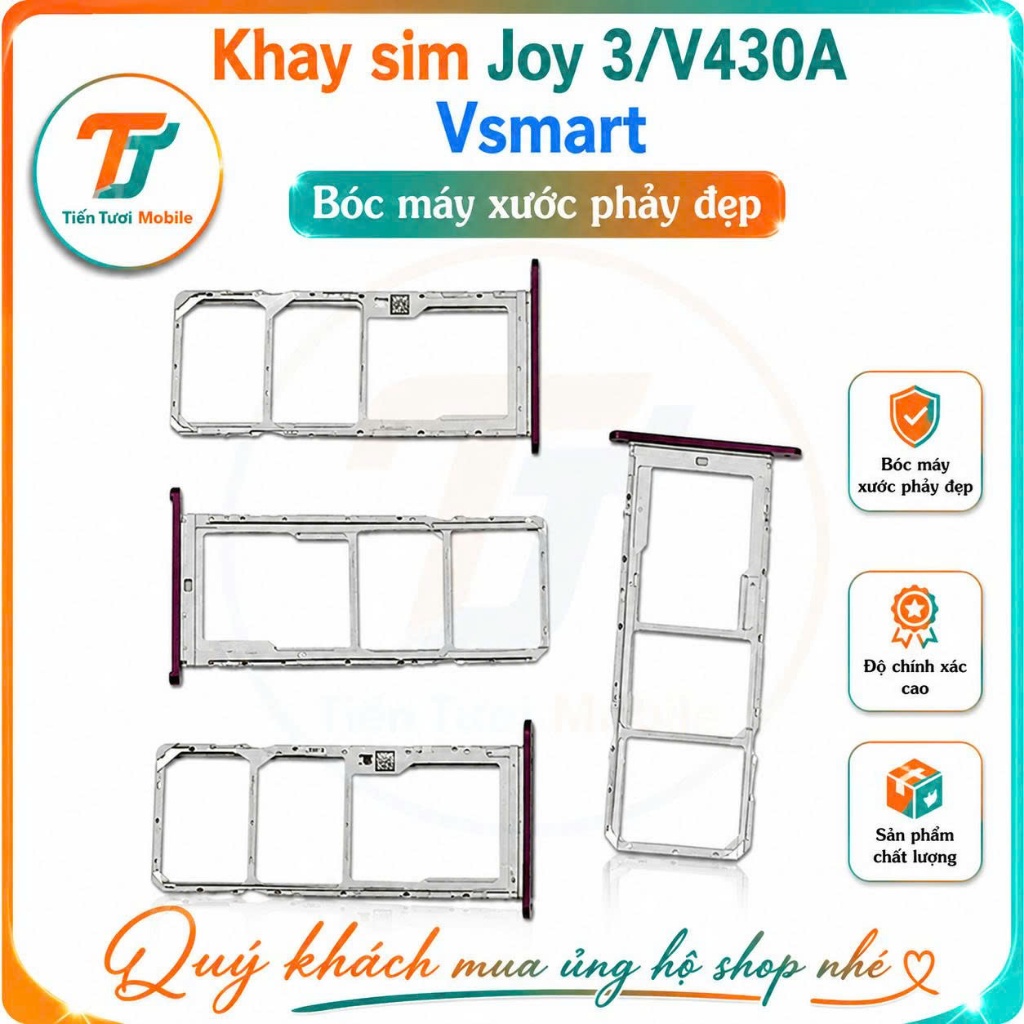 Khay sim V430A /Joy 3 Vsmart ( zin tháo máy xước nhẹ)