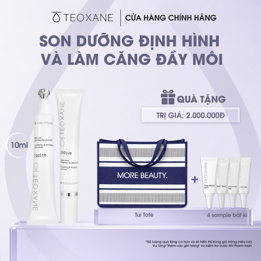 Son Dưỡng Teoxane 3D Lips 10ml Cấp Ẩm, Làm Mềm Và Tăng Thể Tích Môi