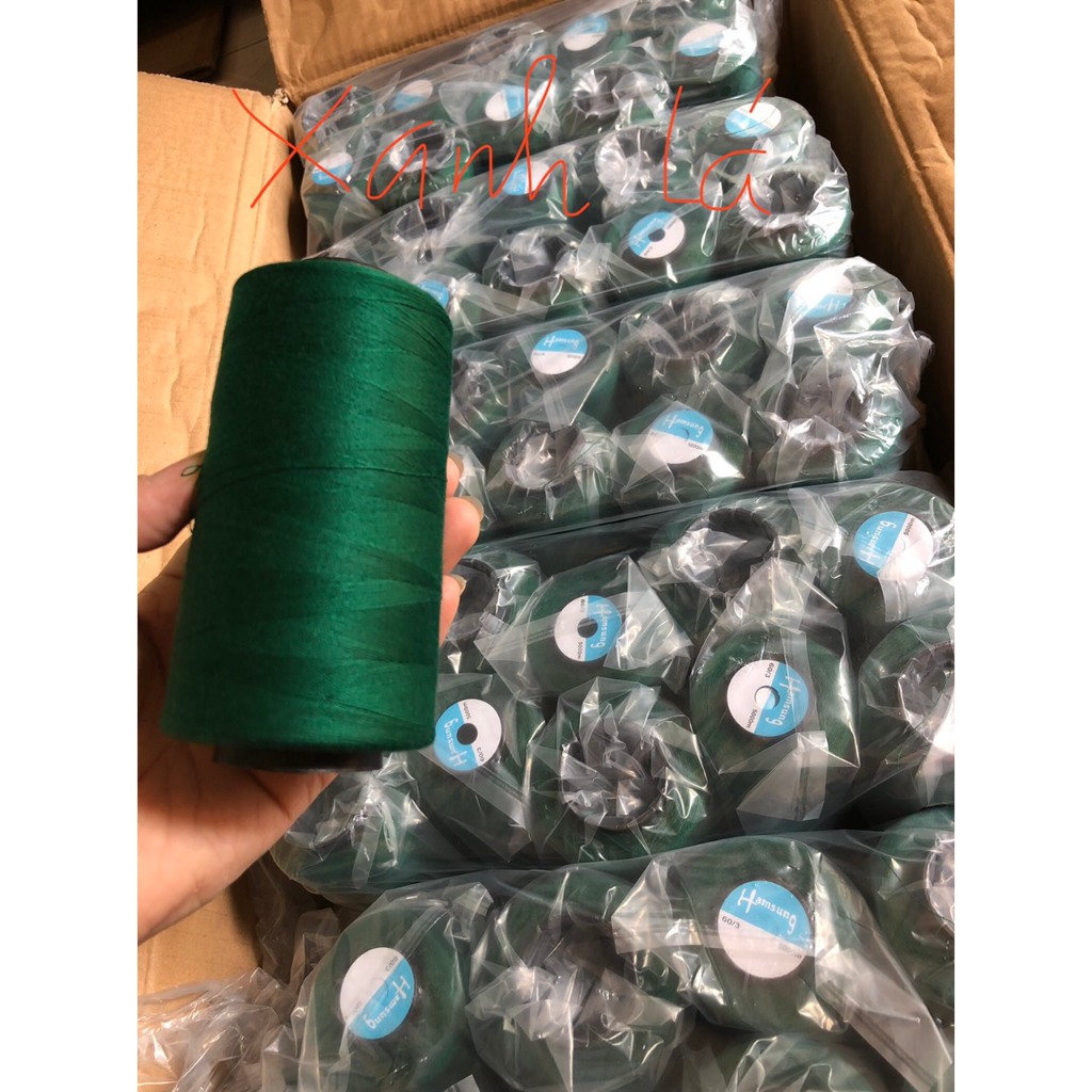 Chỉ may xanh lá đậm