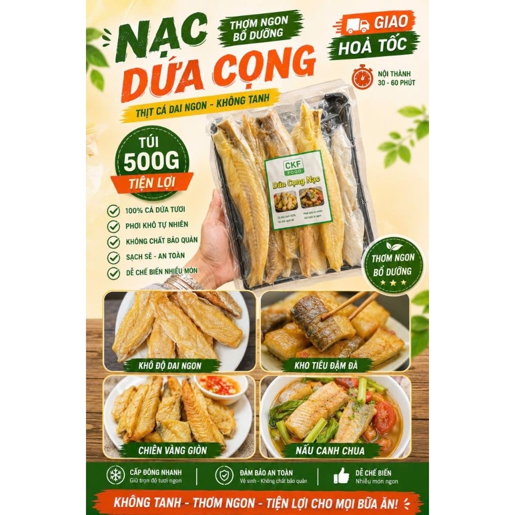 Nạc cá dứa phi lê 500g.(giao hỏa tốc)