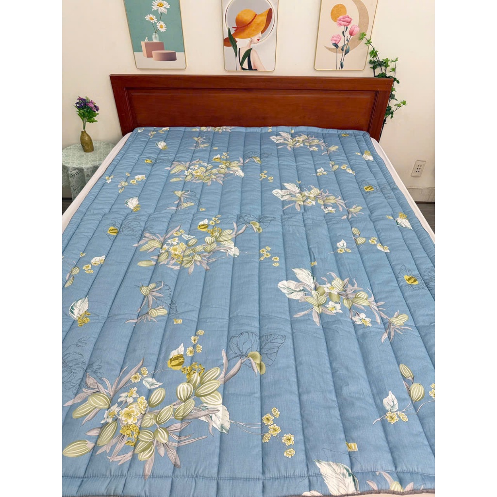 Nệm lót sàn, nệm cuộn, nệm vải coton 100% tiện ích gấp gọn, giặt máy được.