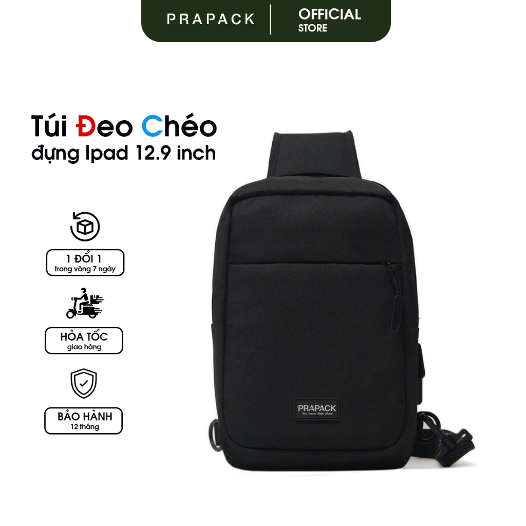 Túi Đeo Chéo Size Lớn Đựng Vừa Ipad 12 inch - DC112