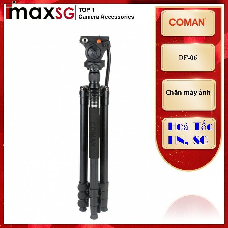 Chân máy quay Coman DF-06 + QUÀ TẶNG