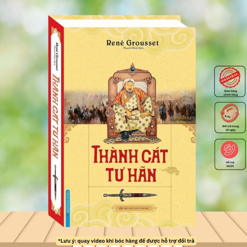 Sách - Thành Cát Tư Hãn - Tác phẩm lịch sử về đế quốc Mông Cổ - Bìa cứng