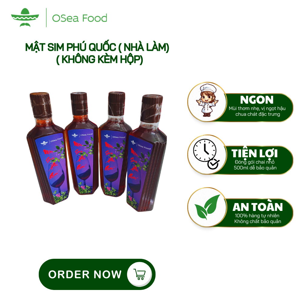 Mật Sim Phú Quốc (Nhà Làm) – Đặc Sản Phú Quốc Chai 500ml
