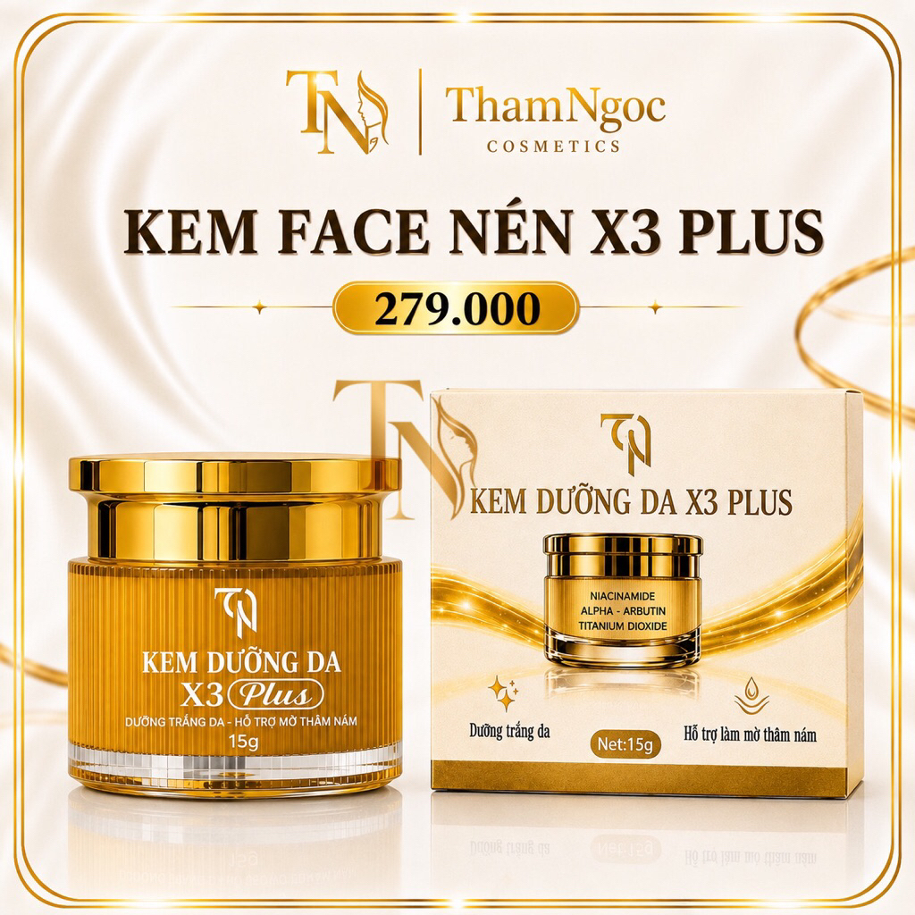 KEM FACE NÉN DƯỠNG DA X3 PLUS MỚI 2026 CHÍNH HÃNG - NGUYỄN HUỲNH NHƯ