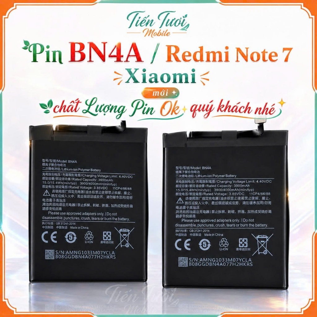 Pin BN4A / Redmi Note 7 Xiaomi – Pin mới