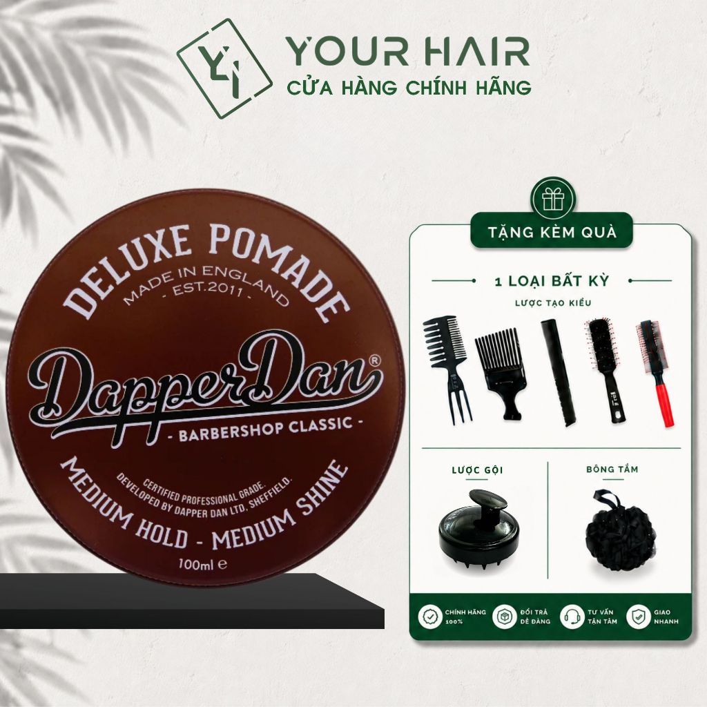 Sáp vuốt tóc Dapper Dan Deluxe Pomade - 100ml