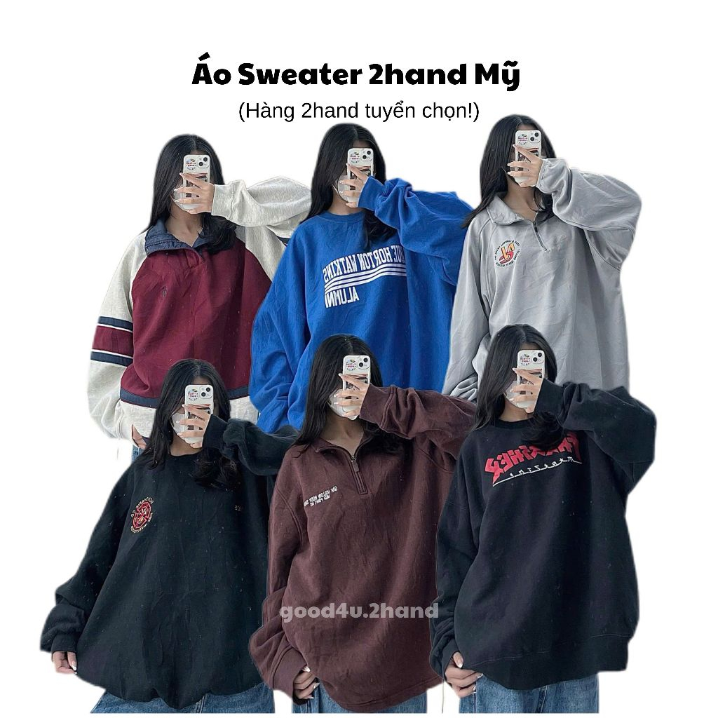 [Update ngày 12/4/2026]- ÁO SWEATER MỸ,HÀN SECONDHAND (Mẫu M6 47kg)