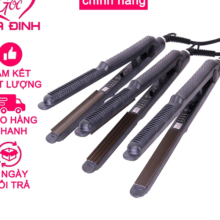 Máy là uốn tóc duỗi tóc có các mức chỉnh nhiệt tiện lợi