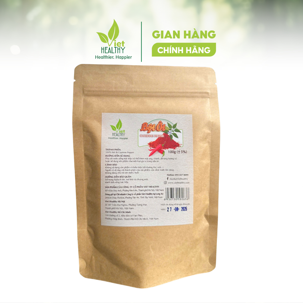 Bột Ớt Cayenne Pepper 100g Viet Healthy