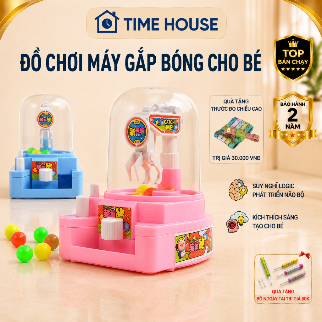 Đồ Chơi Máy Gắp Thú Bông Mini