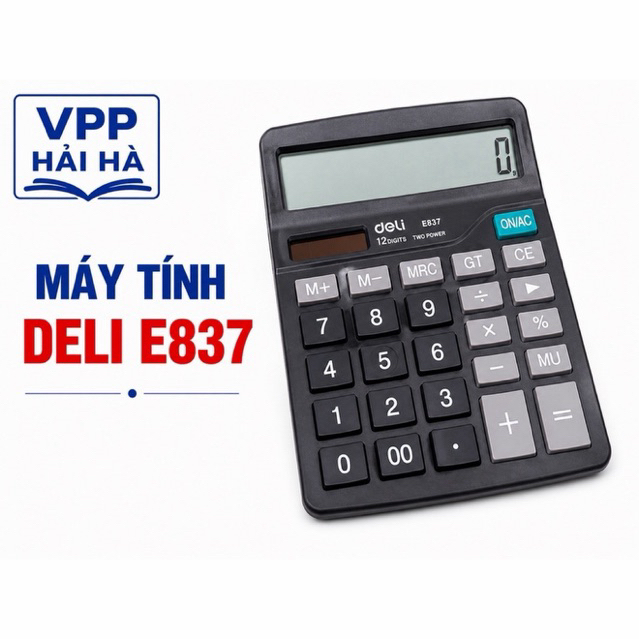MÁY TÍNH DELI 8 SỐ E837