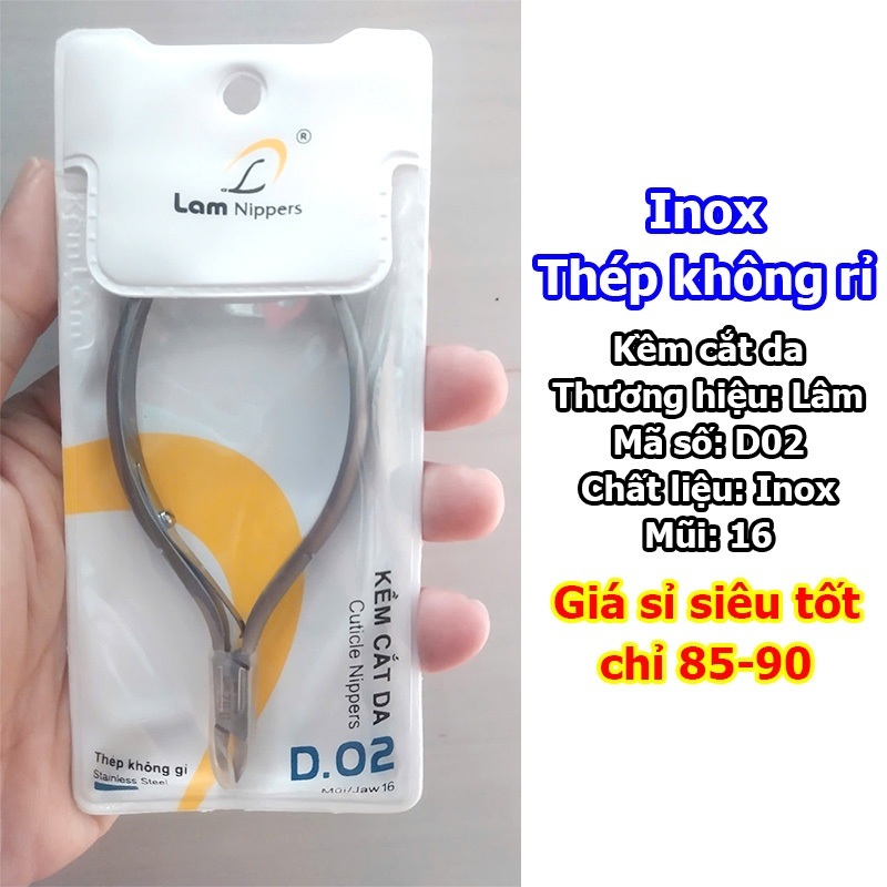 Kềm cắt da Inox Lâm D02