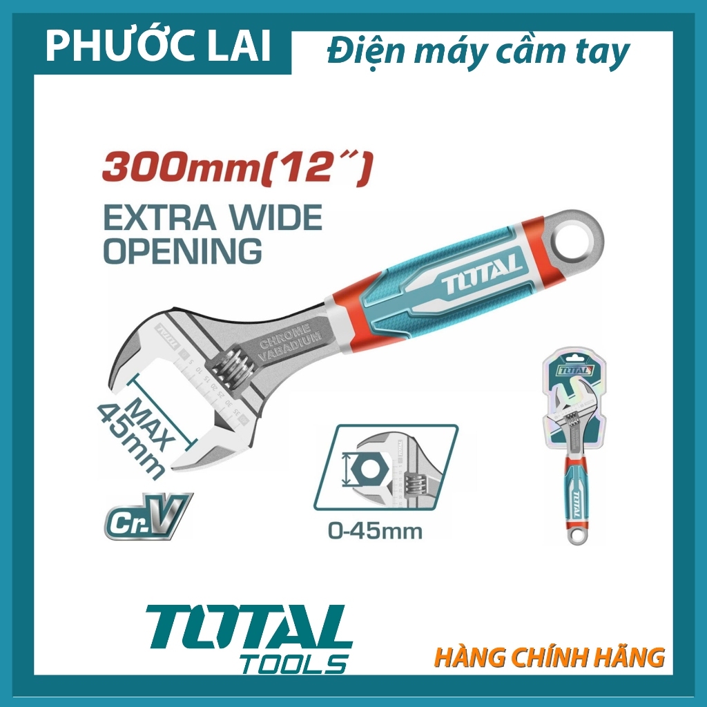 Mỏ lết 12" Total THT101126