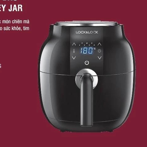 [GoodHome] - Nồi Chiên Không Dầu Lock&Lock EJF341 / EJF341BLK (3.5L-1400W) - Cảm ứng màn hình LED