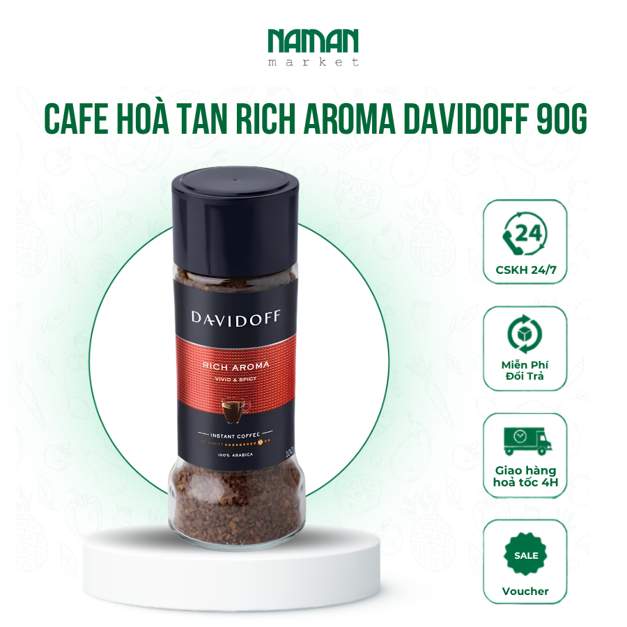 Cafe Hoà Tan Rich Aroma Davidoff 90G - Nam An Market