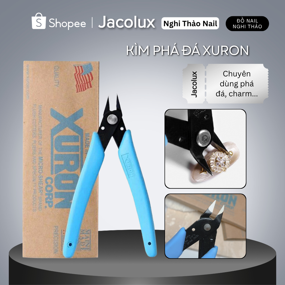 Kìm phá đá nail Xuron dụng cụ làm móng Nghi Thảo KPDA