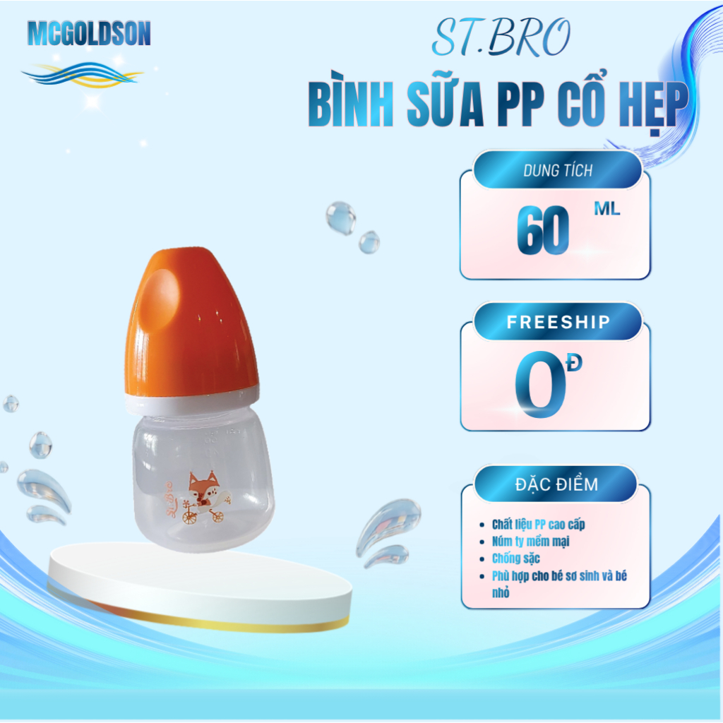 Bình sữa McGOLDSON-St.Bro 60mL