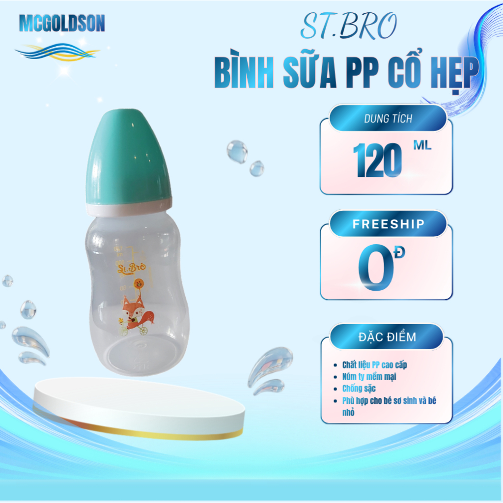 Bình sữa McGOLDSON-St.Bro 120mL