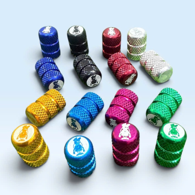 Cặp ốc van vòi xe điện xe máy xe đạp nhôm CNC màu sắt ngẫu nhiên