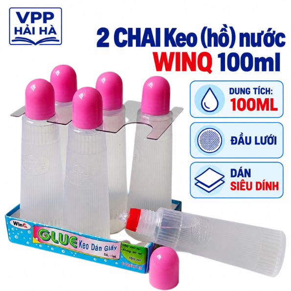 2 CHAI Keo ( hồ ) nước WINQ 100ml