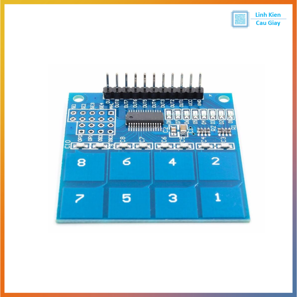 Module Bàn Phím Cảm Ứng Chạm 8 nút TTP226