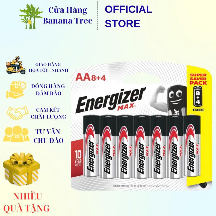 Pin Energizer Max AA E91 BP8+4