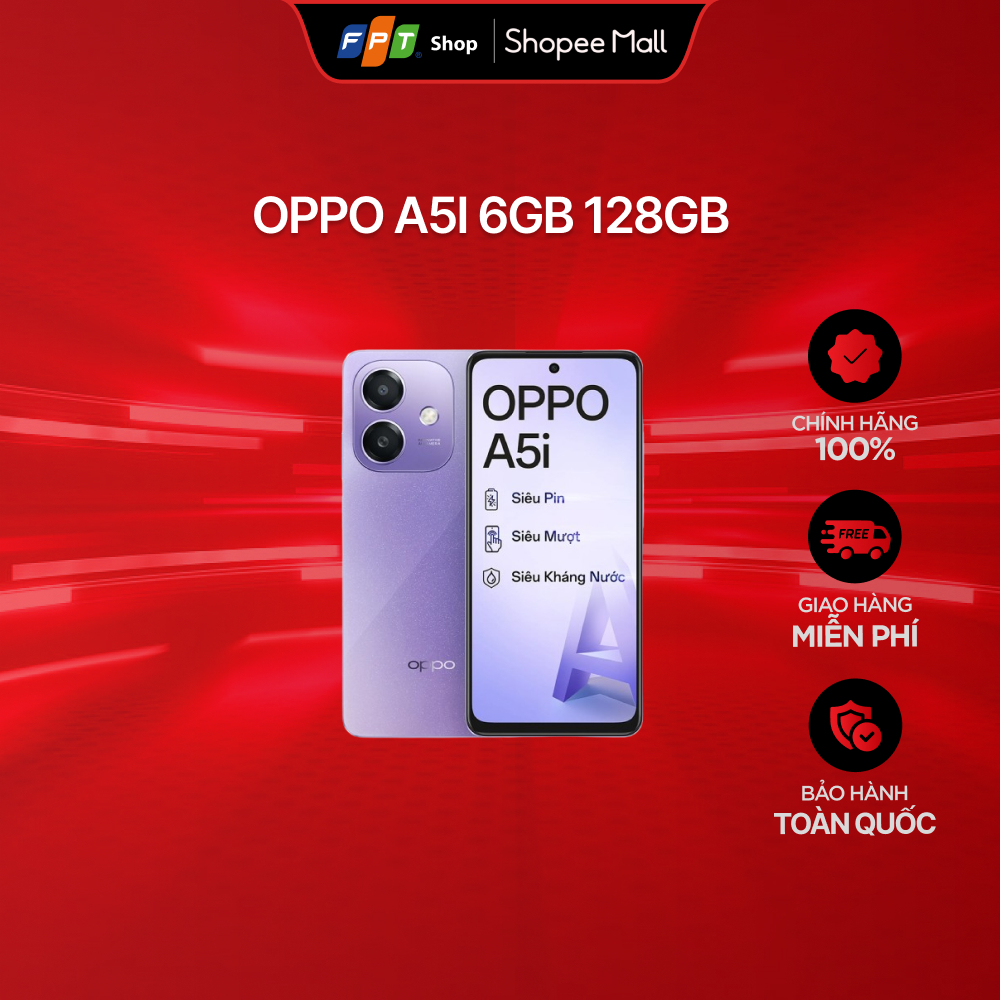 [Chỉ GH tận nơi] Điện Thoại OPPO A5i 6GB 128GB