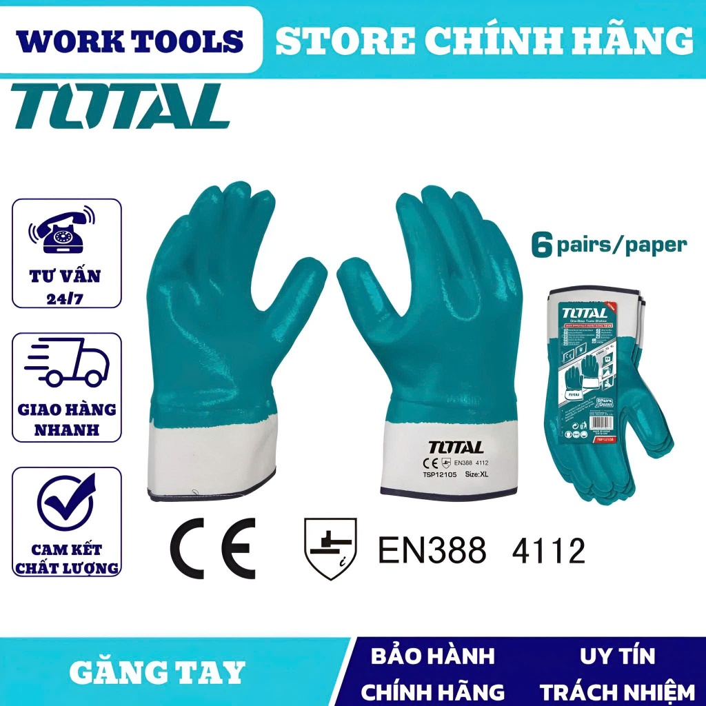 ĐỒ NGHỀ TOTAL Găng tay TSP12105