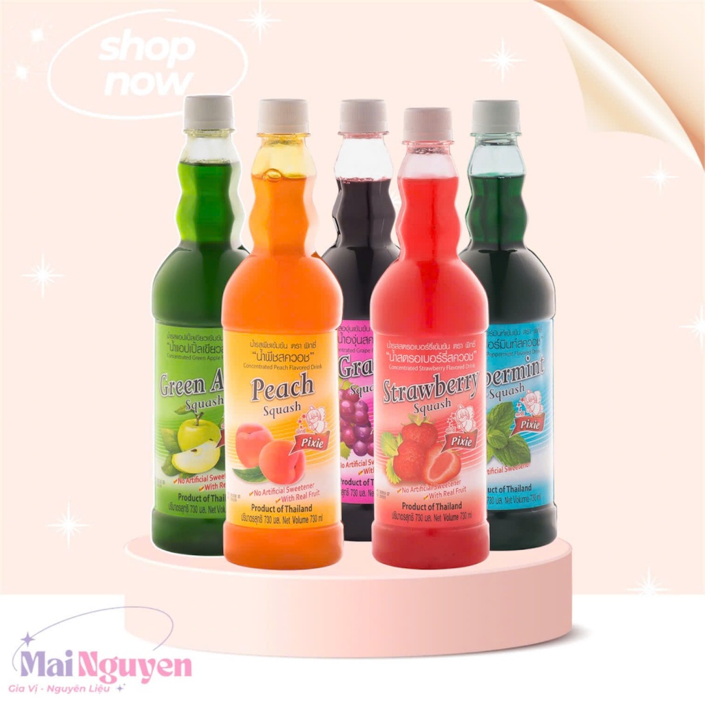 Siro Pixie Thái lan 730ml - Đủ vị