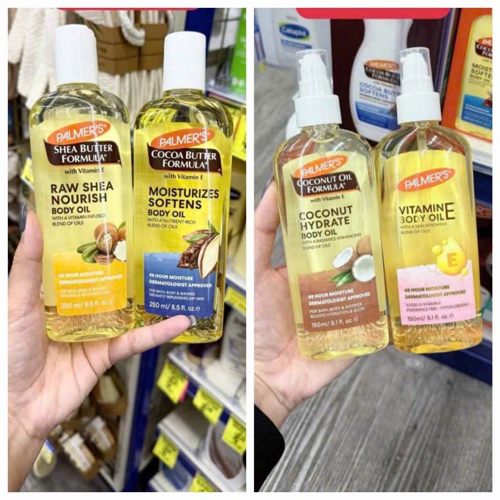 Tổng hợp Dưỡng thể body oil Palmer's Cocoa, Raw shea , Coconut mềm mịn tự nhiên
